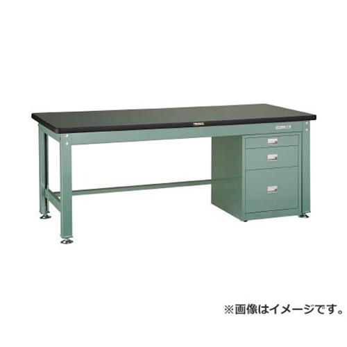 TRUSCO RDW型作業台 1800X750XH740 3段ワゴン付 RDW1800UDC111 [r21][s9-039]｜ミナトワークス