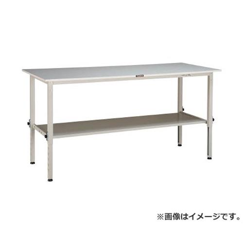 TRUSCO RAEM型高さ合わせるやり方台 1800X900 下棚2枚付 W色 RAEM1809LT2W [r21][s9-033]