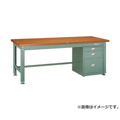TRUSCO DW型作業台 1800X900XH740 3段ワゴン付 DW1809UDC111 [r21][s9-039]｜ミナトワークス