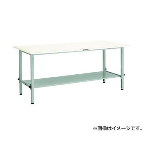 TRUSCO AEM型高さ調整作業台 1800X750 下棚2枚付 W色 AEM1800LT2W [r21][s9-032]｜ミナトワークス