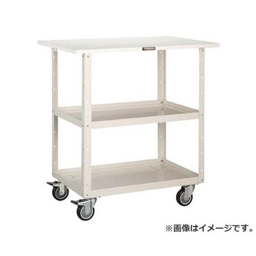 TRUSCO 鷲手押し車 750X500 天板付 ウレタン4輪自在 W色 EGW772TUJW [r20][s9-032]