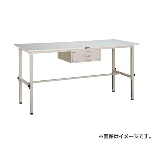 TRUSCO SAEM型高さ調整作業台 1800X750 1段引出付 W色 SAEM1800F1W [r21][s9-032]｜ミナトワークス