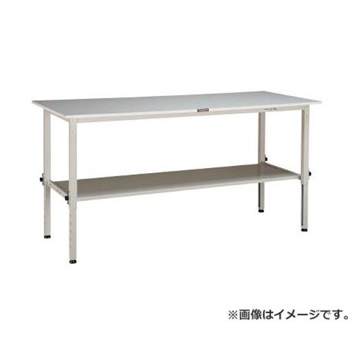 TRUSCO SAEM型高さ合わせるやり方台 1800X900 下棚2枚付 W色 SAEM1809LT2W [r21][s9-033]