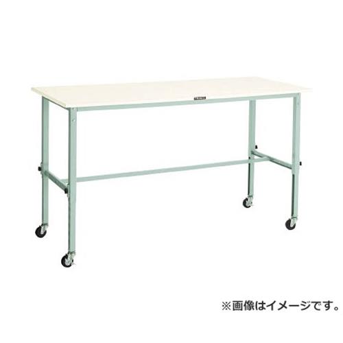 TRUSCO AEM型高さ調整作業台 1800X750 75φ車輪付 W色 AEM1800C75W [r21][s9-032]｜ミナトワークス