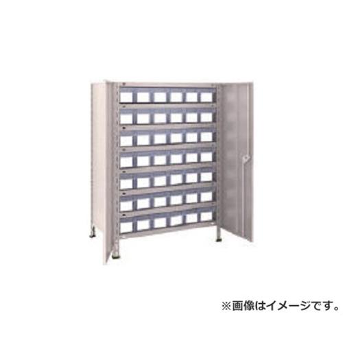 TRUSCO 軽さ棚扉付 875X533XH1200 脂引出透明 小X42 43XT808C7 (NG) [r21][s9-034]