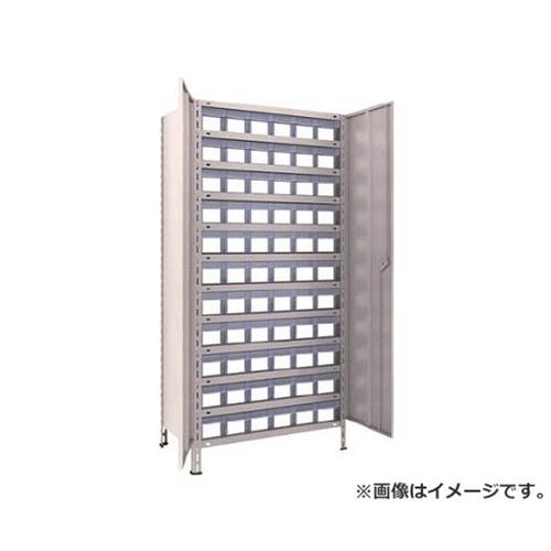 TRUSCO 軽さ棚扉付 875X533XH1800 脂引出透明 小X66 63XT812C11 (NG) [r21][s9-034]