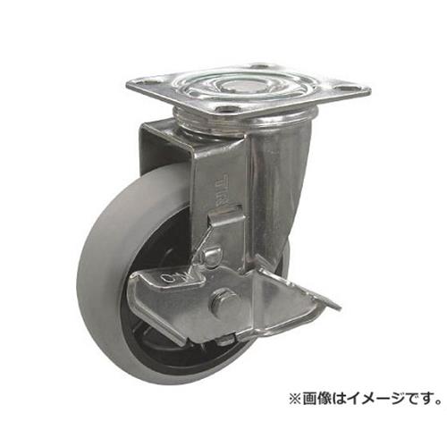 TRUSCO ナイロンホイールウレタンキャスター ステン金具自在S付 Φ130 TYSGUJ130S [r20][s9-020]