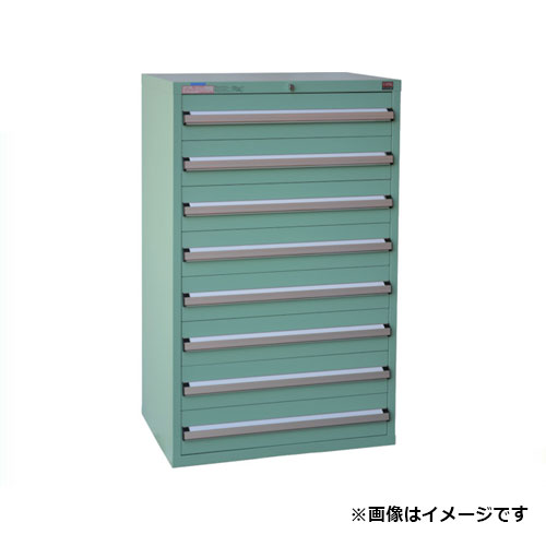 OS 中量キャビネット7型 最大積載量1200kg 引出し8段 71202 [r21][s9-034]｜ミナトワークス