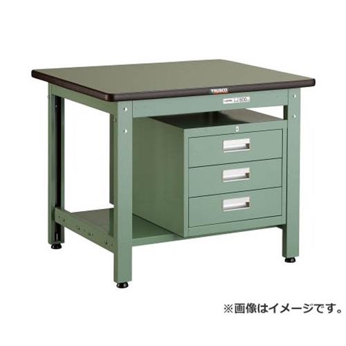 TRUSCO GWR型御役目台 900X750XH740 3段引出付 GWR0975D3 [r21][s9-039]