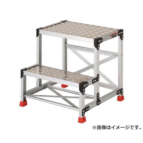 TRUSCO 御役目用踏台 軽銀製・縞板印字機 天板大きさ600X400XH600 TSFC266 [r20][s9-032]