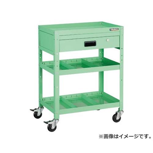 TRUSCO ラビットワゴン 600X400 引出1段 仕切2段付 YG色 RBW863S2VYG [r20][s9-032]｜ミナトワークス