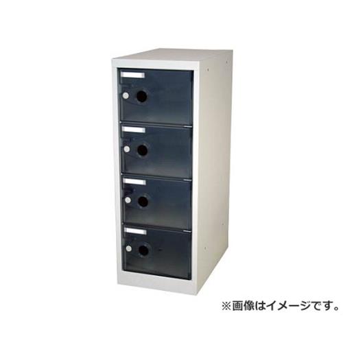 TRUSCO スケルトンロッカー 1列X4段 ブラック TSL4BK [r20][s9-030]