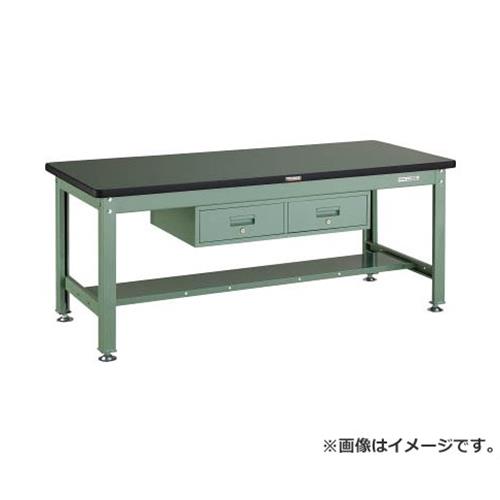 TRUSCO RDW型作業台 1800X750XH740 2列引出付 RDW1800FL2 [r21][s9-039]｜ミナトワークス