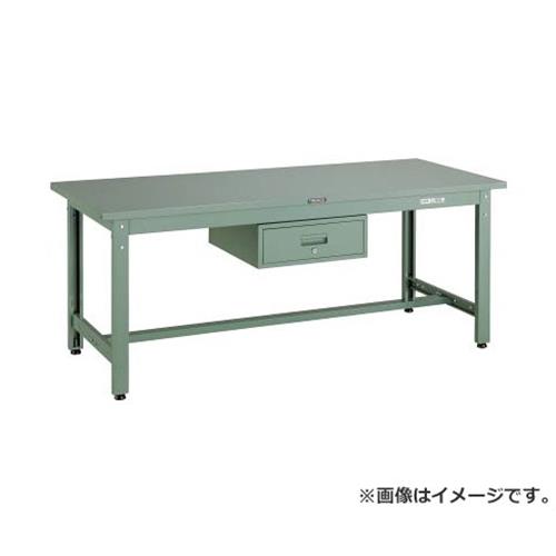TRUSCO GWS型作業台 1800X750XH740 1段引出付 GWS1875F1 [r21][s9-039]｜ミナトワークス