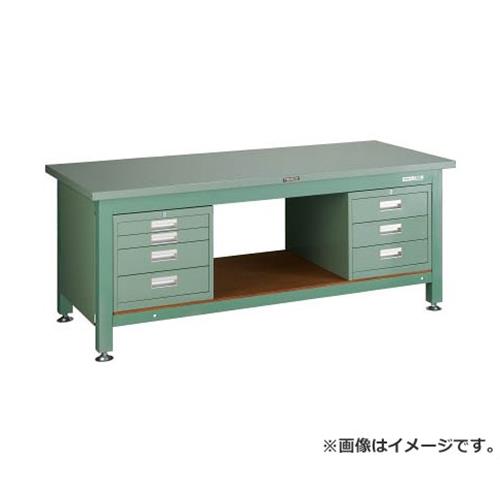 TRUSCO STWZ型御役目台 1800X750XH740 3段・4段引出付 STWZ1800D3D4 [r21][s9-039]
