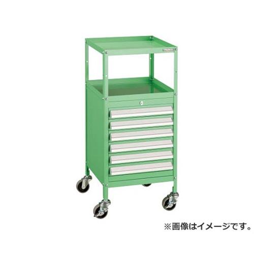 TRUSCO ミニキャビネットワゴン400X440X880LVR-421付 YG MCW421YG [MCW-421YG][r22][s9-039] DIY・工具-工具収納用品-キャビネットワゴン
