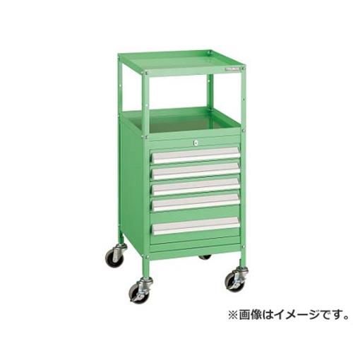 TRUSCO ミニキャビネットワゴン400X440X880LVR-423付 YG MCW423YG [MCW-423YG][r22][s9-039] 花・ガーデン・DIY-工具収納用品