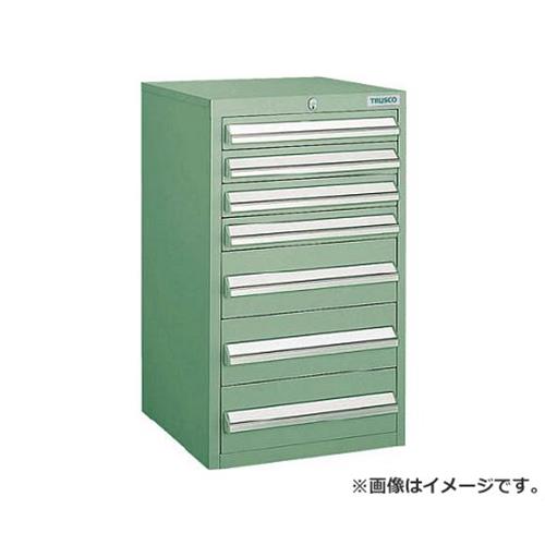 TRUSCO LVR型キャビネット 392X412XH660 引出7段 GN LVR661 (GN) [r20][s9-833]｜ミナトワークス