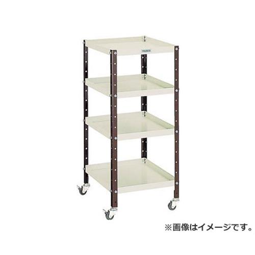 TRUSCO V型物の具手押し車 350X420XH798 4段 VS1 [r20][s9-030] 研究・実験用品-収納・保管