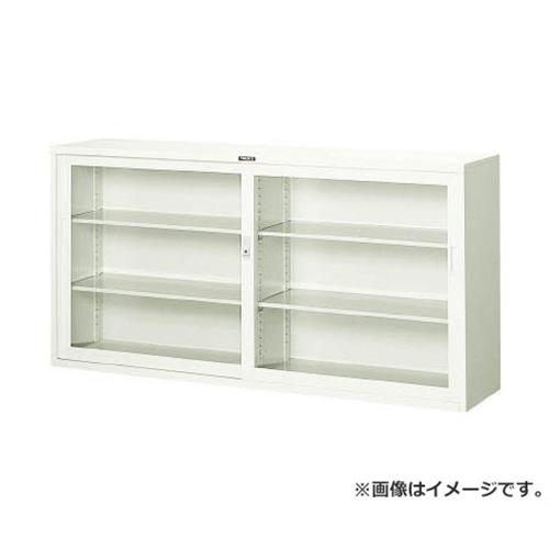TRUSCO スタンダード書庫(D400) ガラス引違 1760XH880 N306G [r21][s9-032]｜ミナトワークス