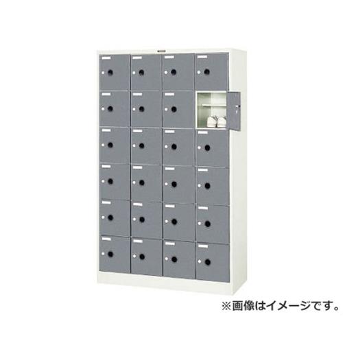 TRUSCO シューズ容れもの 24人用 1050X380XH1700 棚付 SC24WP [r21][s9-034]
