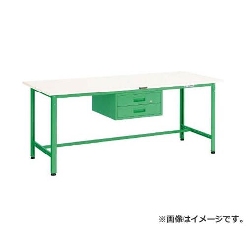 TRUSCO RAE型作業台 1800X900XH740 2段引出付 YG色 RAE1809F2YG [r21][s9-039]｜ミナトワークス