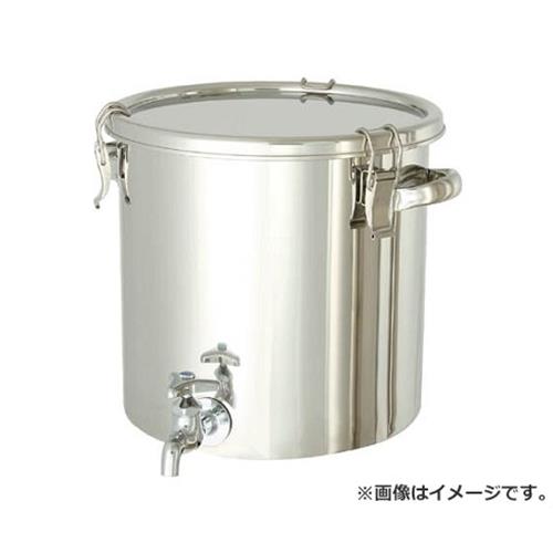 日東 ステンレスタンク ストレート密閉タンク(蛇口付) 10L CTHW24 [r20][s9-031]｜ミナトワークス