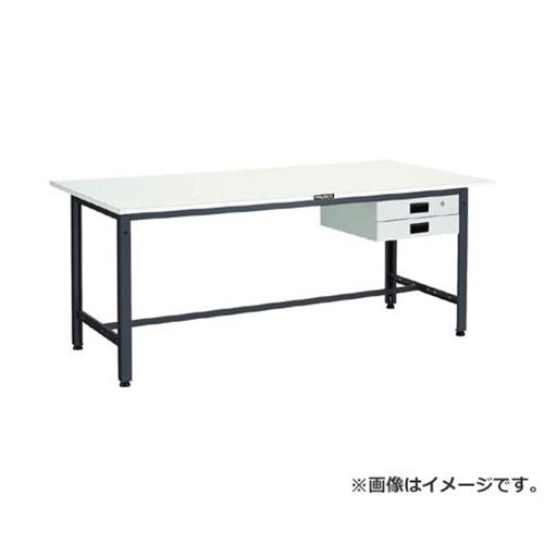 TRUSCO LEWP型作業台 1800X750XH740 薄型2段引出付 LEWP1800UDK2 [r21][s9-039]｜ミナトワークス