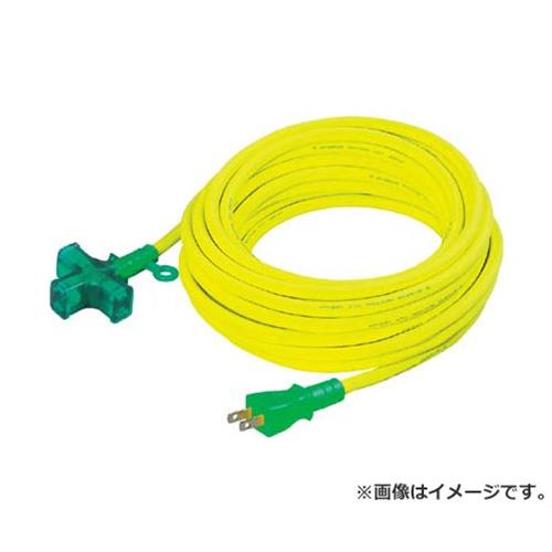 日動 延長コード 十字型トリプルランプ付 100V 2芯 20m LT220 [r20][s9-020]