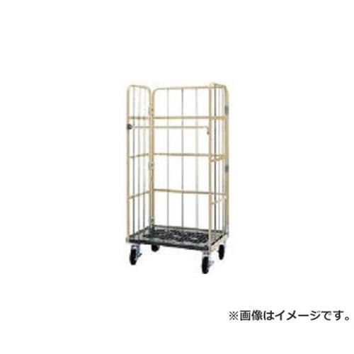 ワコー 床板可塑性物質製カゴ車 800x600x1700 WKP8060 [r20][s9-032]