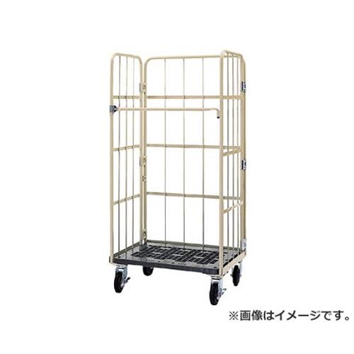 ワコー 床板可塑性物質製カゴ車 850×600×1700 WKP8560 [r20][s9-032]