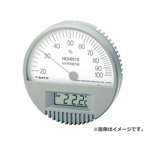 佐藤 湿度計 ハイエスト2型湿度計(気温計付) 754200 [r20][s9-830] 計測工具-温度計・湿度計-花・ガーデン・DIY