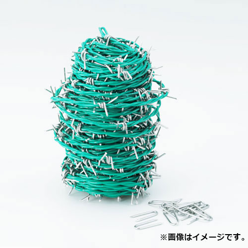 TRUSCO 有刺鉄線 カラー 2.0mmX100m TUW20100G [r20][s9-830]｜ミナトワークス