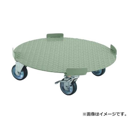 TRUSCO 円形台車 4点ガイド型 荷重300kg 台寸Φ610 S付 RB300S [r20][s9-031]｜ミナトワークス
