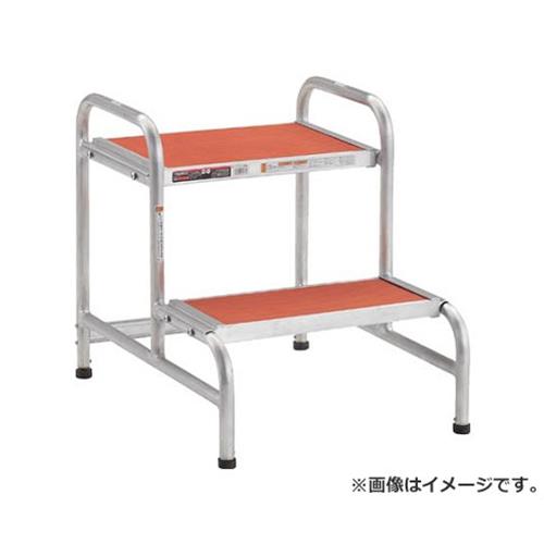 TRUSCO 作業用踏台 アルミ製 アジャスター付 高さ0.45m 2段 AFA2 [r20][s9-031]｜ミナトワークス