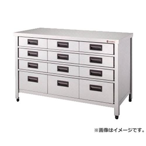 アズマ 縦型抽き出し付御役目台 1200×450×800 KTVO1200 [r21][s9-034]