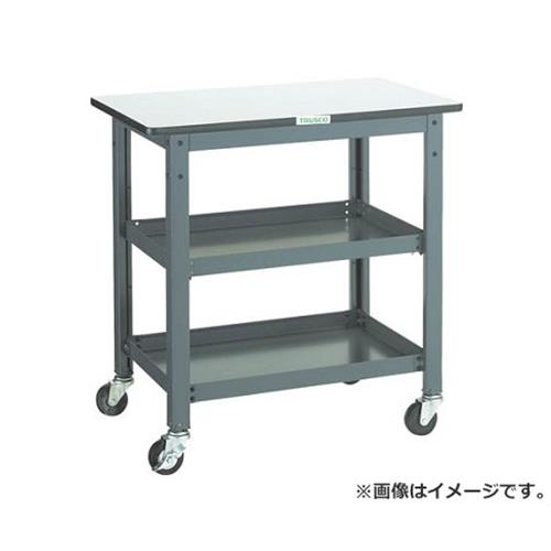 TRUSCO WHT型作業台補助テーブルワゴン 600X600XH740 WHT6060 [r21][s9-039]｜ミナトワークス