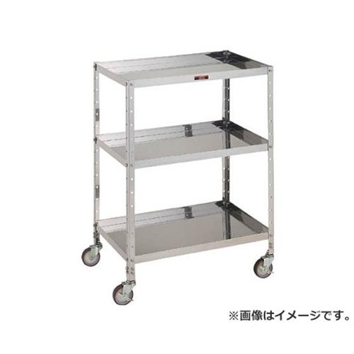 TRUSCO V型ステンレスワゴン 600X400XH835 3段 VLL13SUS [r20][s9-031]｜ミナトワークス