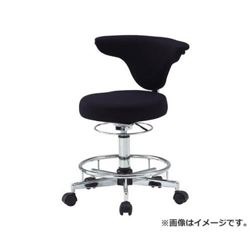 TRUSCO ワーキング女性議長 380XH460ー590 黒いこと TFDC500 (BK) [r20][s9-031] オフィス家具-オフィスチェア