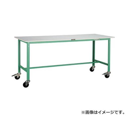 TRUSCO RAE型御役目台 1800X7450XH740 100Φキャスター付 RAE1800C100YG [r21][s9-039]