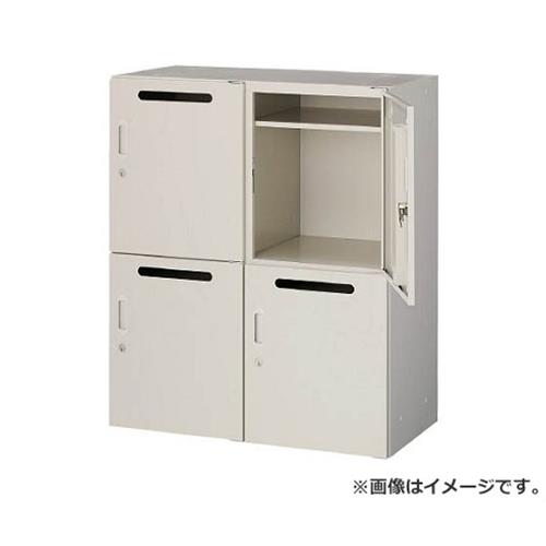 TRUSCO U型壁面書庫 片開パーソナル2列2段 投入口付 H1050 W色 ULPW11 [r21][s9-033]｜ミナトワークス