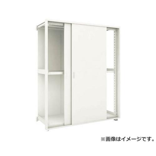 TRUSCO M3型棚 背板・引違扉付 W1200XD571 3段 繋ぎ合わせる M36663SKB [r21][s9-034]