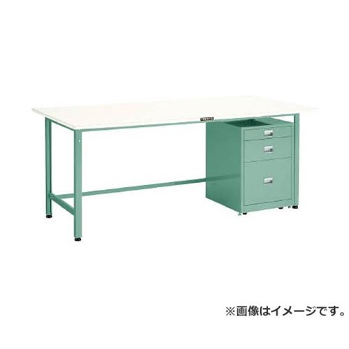 TRUSCO RAE型御役目台 1800X900 3段収納家具付 DG色 RAE1809UDC111DG [r21][s9-039]