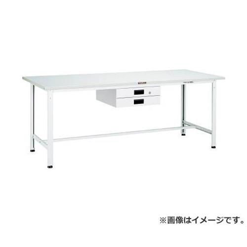 TRUSCO RAE型作業台 1800X900XH740 薄型2段引出付 RAE1809UDK2W [r21][s9-039]｜ミナトワークス