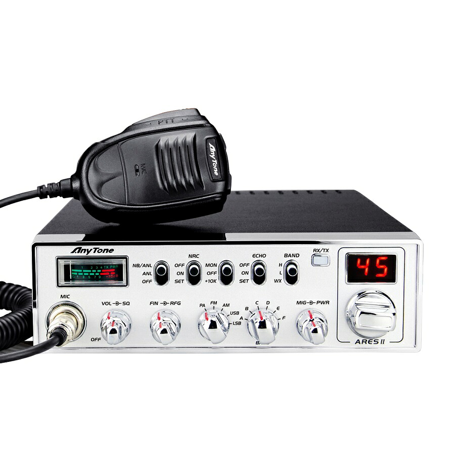 Anytone ARES II 10 メートル トランシーバー SSB シチズンバンド 28.000-29.695MHz AM/FM/USB/LSB/PA 40W VOX NB/ANL CB ラジオ｜minato_enterprise 35,750円