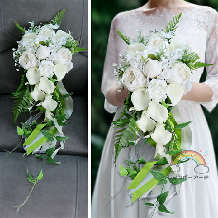 結婚式 ブーケ 造花 ウェディング ブーケ 造花ブーケ 花束 ウェディングブーケ ブライダルブーケ トスブーケ 結婚式 花嫁 前撮り 結婚祝い 贈り物 フラワーギフト 挙式 プレゼント 二次会 贈答品 披露宴
