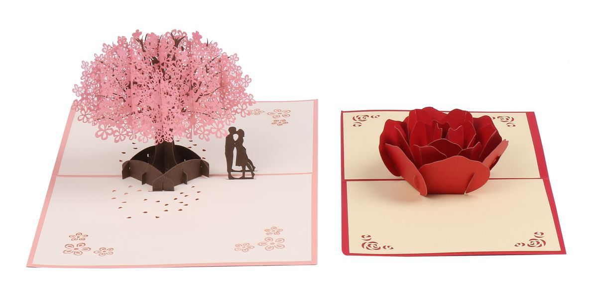 楽天市場 飛び出す ポップアップ 立体 メッセージカード 2種類セット 桜 の 木 バラ の 花 封筒付 結婚 祝い 記念日 告白 感謝 送料無料 Mmk P08 Mind1 マインド ワン