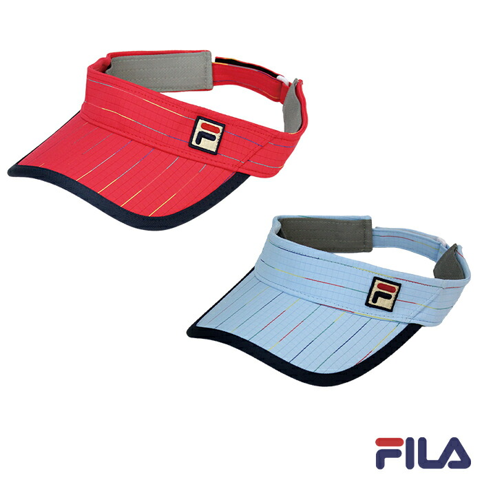 楽天市場】サンバイザー VL9283 ストライプ柄 フィラ FILA テニス