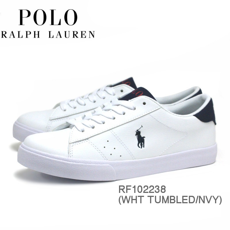 楽天市場 新入荷 ポロ ラルフローレン レディース スニーカー Polo Ralph Lauren Theron ホワイト ネイビー ミネルヴァ楽天市場店