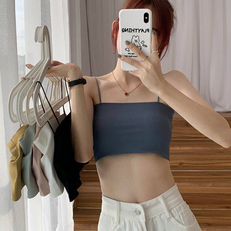 6color レディース トップス インナー ブラトップ カップ付き オールシーズン 春 夏 秋 冬 大人女子 大人フェミニン 大人カジュアル お洒落 カジュアル トレンド かわいい ママコーデ 20代 30代 40代 デート お出かけ 普段使い 韓国